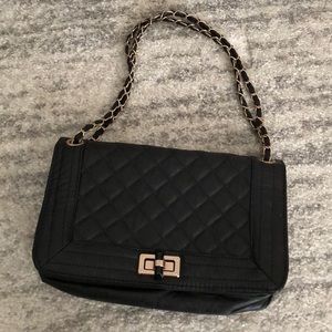 black quilted crossbody bag